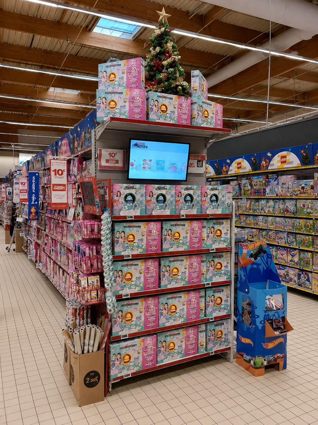 Mise en avant Best of TV en magasin